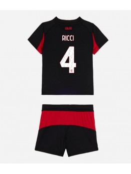 AC Milan Samuele Ricci #4 Replika Hemmakläder Barn 2025-26 Kortärmad (+ byxor)